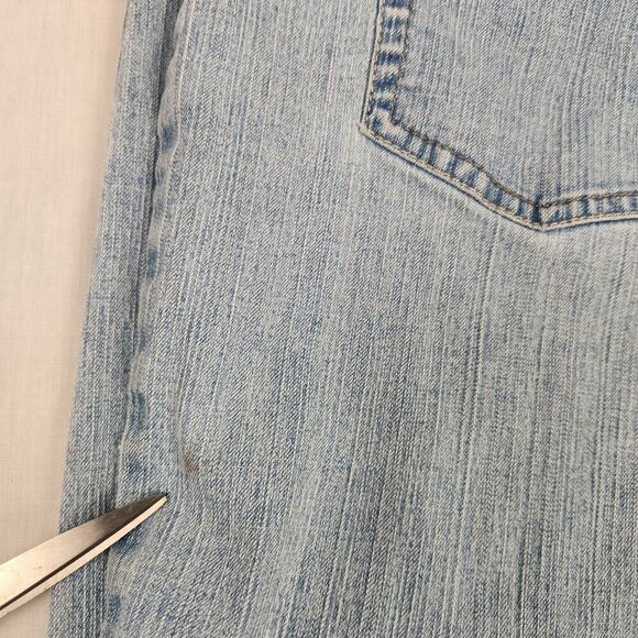 Gloria Vanderbilt Jeans Women’s 16 Blue Amanda Straight Denim Cotton Blend - Picture 15 of 16